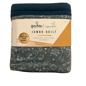 Harry Potter bamboo Jumbo blanket throw NWT Copper Pearl